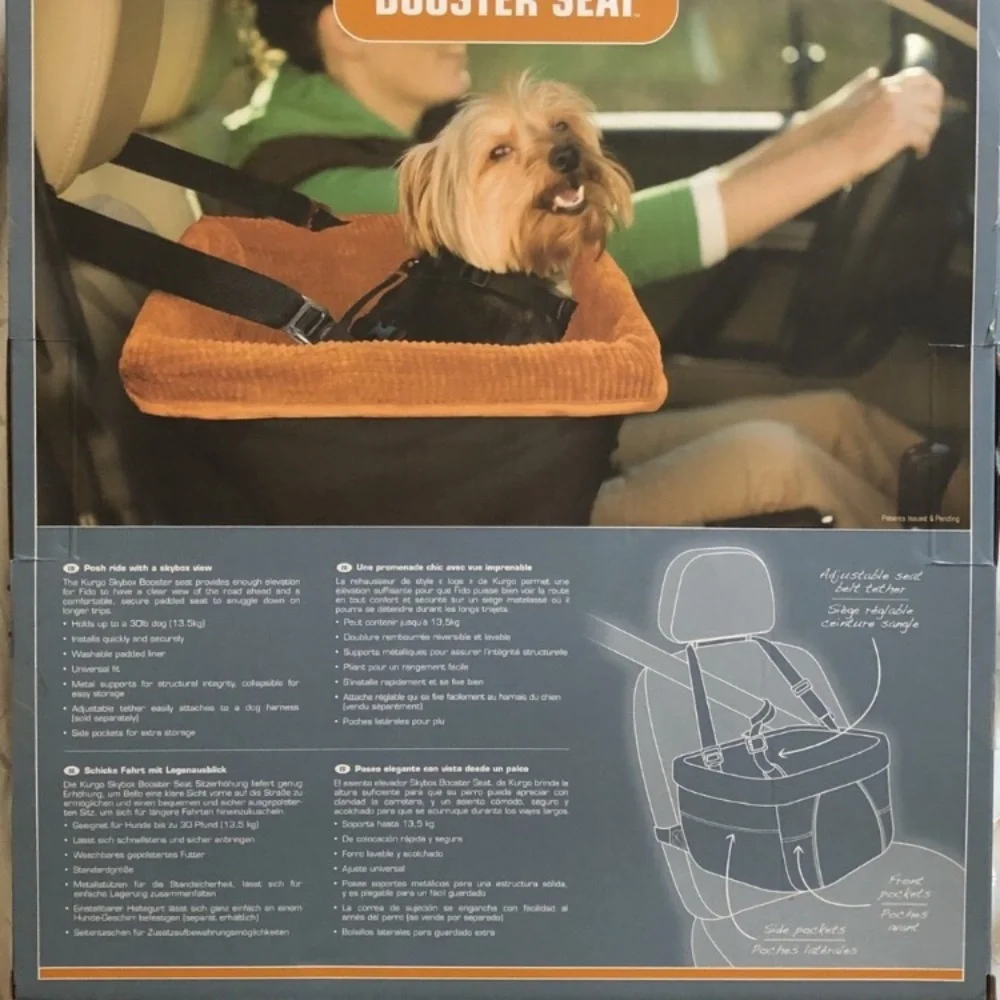 Kurgo Rear Car skybox Booster Seat for Dogs Or Cats